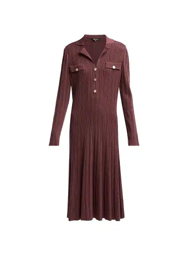 Misook Women's Rib-Knit A-Line Midi Dress | Thumbnail 1 Misook Women's Rib-Knit A-Line Midi Dress | Thumbnail 1