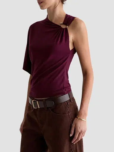 AG Jeans Women's Arya Asymmetric Knit Top | Thumbnail 4 AG Jeans Women's Arya Asymmetric Knit Top | Thumbnail 4