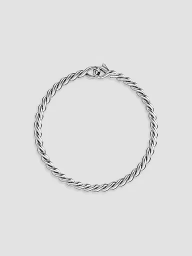 David Yurman Women's Sculpted Cable Chain Bracelet in Sterling Silver, 3.7MM | Thumbnail 2 David Yurman Women's Sculpted Cable Chain Bracelet in Sterling Silver, 3.7MM | Thumbnail 2