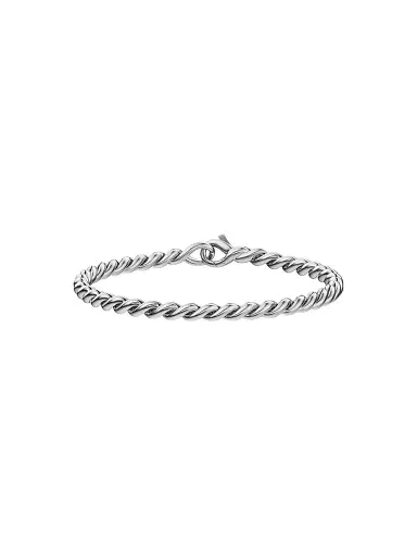 David Yurman Women's Sculpted Cable Chain Bracelet in Sterling Silver, 3.7MM | Thumbnail 1 David Yurman Women's Sculpted Cable Chain Bracelet in Sterling Silver, 3.7MM | Thumbnail 1