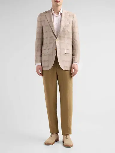 Kiton Men's Plaid Cashmere-Blend Jacket | Thumbnail 2 Kiton Men's Plaid Cashmere-Blend Jacket | Thumbnail 2