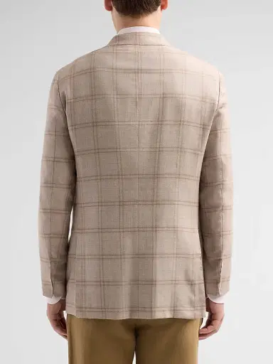 Kiton Men's Plaid Cashmere-Blend Jacket | Thumbnail 3 Kiton Men's Plaid Cashmere-Blend Jacket | Thumbnail 3