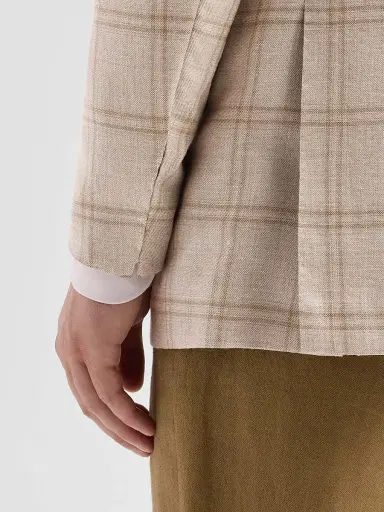 Kiton Men's Plaid Cashmere-Blend Jacket | Thumbnail 8 Kiton Men's Plaid Cashmere-Blend Jacket | Thumbnail 8