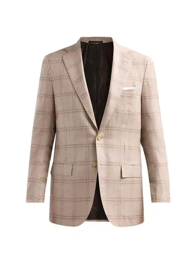 Kiton Men's Plaid Cashmere-Blend Jacket | Thumbnail 1 Kiton Men's Plaid Cashmere-Blend Jacket | Thumbnail 1