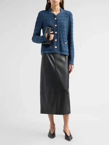 Misook Women's Tonal Tweed Knit Jacket | Thumbnail 2 Misook Women's Tonal Tweed Knit Jacket | Thumbnail 2