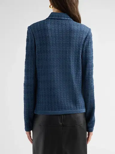 Misook Women's Tonal Tweed Knit Jacket | Thumbnail 3 Misook Women's Tonal Tweed Knit Jacket | Thumbnail 3