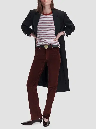 rag & bone Women's Harlow Corduroy High-Rise Slim-Leg Pants | Thumbnail 2 rag & bone Women's Harlow Corduroy High-Rise Slim-Leg Pants | Thumbnail 2