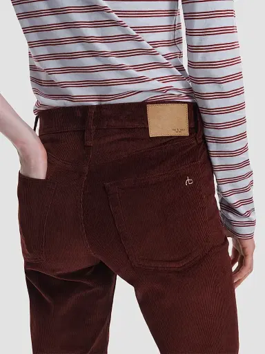 rag & bone Women's Harlow Corduroy High-Rise Slim-Leg Pants | Thumbnail 5 rag & bone Women's Harlow Corduroy High-Rise Slim-Leg Pants | Thumbnail 5