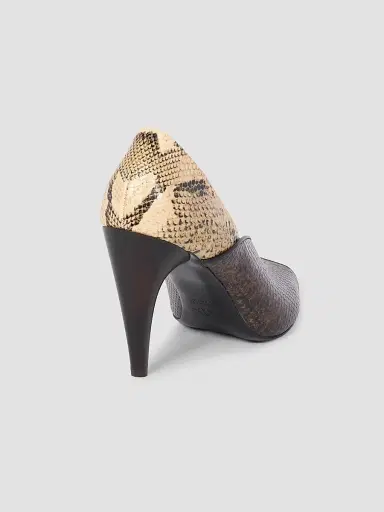 Isabel Marant Women's Luza 90MM Colorblocked Snakeskin-Embossed Leather Pumps | Thumbnail 4 Isabel Marant Women's Luza 90MM Colorblocked Snakeskin-Embossed Leather Pumps | Thumbnail 4