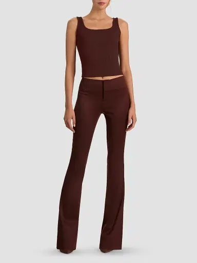 Alice + Olivia Women's Olivia Wool-Blend Bootcut Pants | Thumbnail 2 Alice + Olivia Women's Olivia Wool-Blend Bootcut Pants | Thumbnail 2