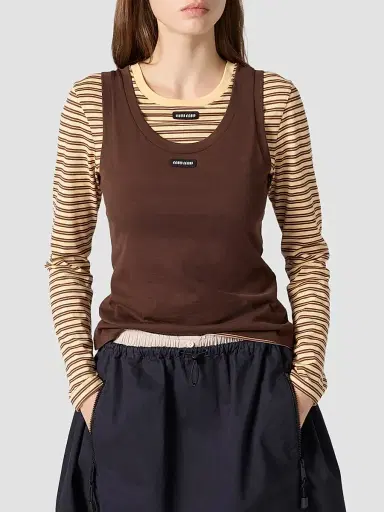 Miu Miu Women's Jersey Tank Top and T-shirt | Thumbnail 3 Miu Miu Women's Jersey Tank Top and T-shirt | Thumbnail 3