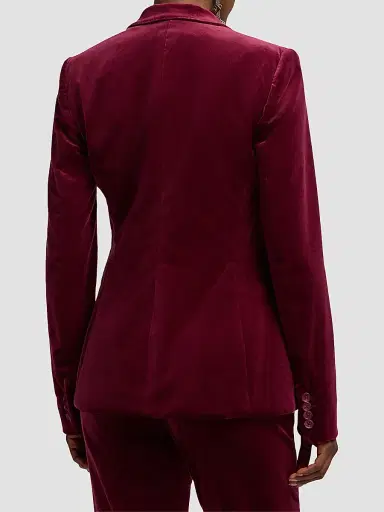 Ralph Lauren Collection Women's Parker Stretch-Velvet Blazer | Thumbnail 3 Ralph Lauren Collection Women's Parker Stretch-Velvet Blazer | Thumbnail 3