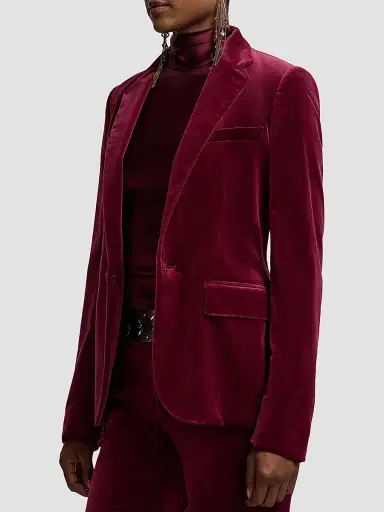 Ralph Lauren Collection Women's Parker Stretch-Velvet Blazer | Thumbnail 5 Ralph Lauren Collection Women's Parker Stretch-Velvet Blazer | Thumbnail 5