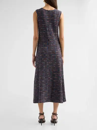 Misook Women's Textured A-Line Maxi Dress | Thumbnail 3 Misook Women's Textured A-Line Maxi Dress | Thumbnail 3