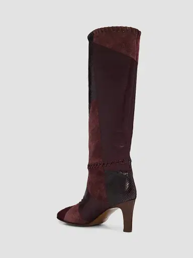 Zimmermann Women's Alchemy 75MM Patchwork Leather Knee-High Boots | Thumbnail 2 Zimmermann Women's Alchemy 75MM Patchwork Leather Knee-High Boots | Thumbnail 2