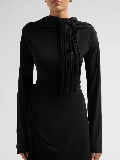Altuzarra Women's Garland Fringe Draped Maxi Dress | Thumbnail 5 Altuzarra Women's Garland Fringe Draped Maxi Dress | Thumbnail 5