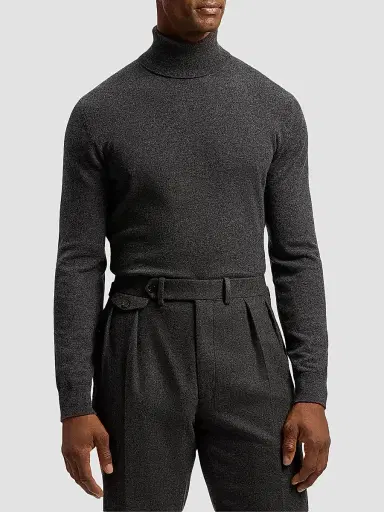 Ralph Lauren Purple Label Men's Cashmere Turtleneck Sweater | Thumbnail 4 Ralph Lauren Purple Label Men's Cashmere Turtleneck Sweater | Thumbnail 4