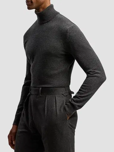 Ralph Lauren Purple Label Men's Cashmere Turtleneck Sweater | Thumbnail 5 Ralph Lauren Purple Label Men's Cashmere Turtleneck Sweater | Thumbnail 5