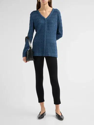 Misook Women's Tweed-Knit Tunic | Thumbnail 2 Misook Women's Tweed-Knit Tunic | Thumbnail 2