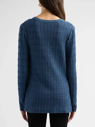 Misook Women's Tweed-Knit Tunic | Thumbnail 3 Misook Women's Tweed-Knit Tunic | Thumbnail 3