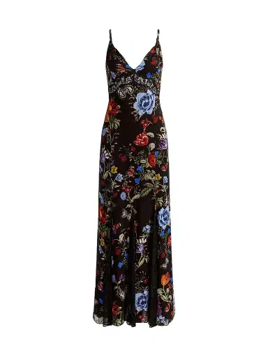 Alice + Olivia Women's Nisa Floral Cutaway Lace Maxi Dress | Thumbnail 1 Alice + Olivia Women's Nisa Floral Cutaway Lace Maxi Dress | Thumbnail 1