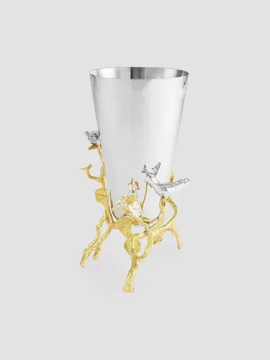 Michael Aram Lovebirds Silver & Gold Small Vase | Thumbnail 2 Michael Aram Lovebirds Silver & Gold Small Vase | Thumbnail 2