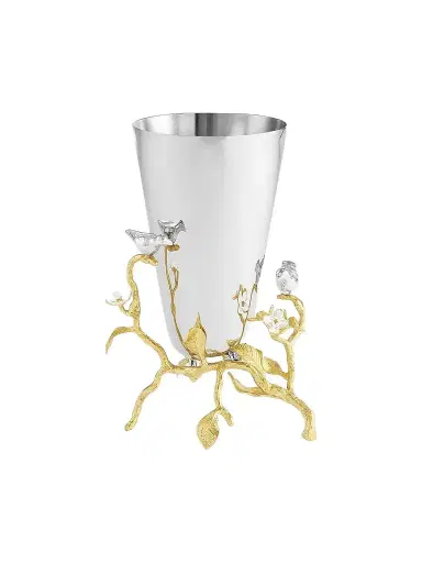 Michael Aram Lovebirds Silver & Gold Small Vase | Thumbnail 1 Michael Aram Lovebirds Silver & Gold Small Vase | Thumbnail 1