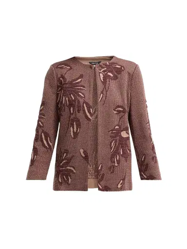 Misook Women's Heritage Floral Jacquard Jacket | Thumbnail 1 Misook Women's Heritage Floral Jacquard Jacket | Thumbnail 1