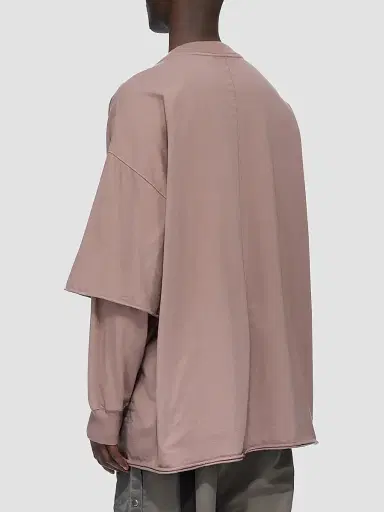 DRKSHDW by Rick Owens Men's Tommy Hustler Cotton Layered Sweatshirt | Thumbnail 3 DRKSHDW by Rick Owens Men's Tommy Hustler Cotton Layered Sweatshirt | Thumbnail 3