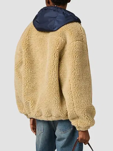 Miu Miu Women's Fleece Blouson Jacket | Thumbnail 4 Miu Miu Women's Fleece Blouson Jacket | Thumbnail 4