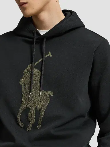 Polo Ralph Lauren Men's Big Pony Double-Knit Hoodie | Thumbnail 5 Polo Ralph Lauren Men's Big Pony Double-Knit Hoodie | Thumbnail 5