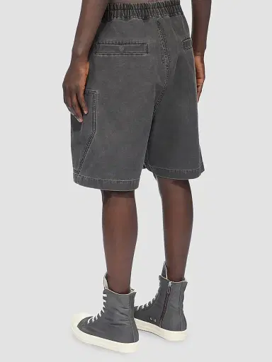 DRKSHDW by Rick Owens Men's Bauhaus Denim Track Shorts | Thumbnail 3 DRKSHDW by Rick Owens Men's Bauhaus Denim Track Shorts | Thumbnail 3