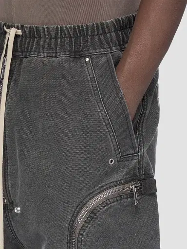 DRKSHDW by Rick Owens Men's Bauhaus Denim Track Shorts | Thumbnail 7 DRKSHDW by Rick Owens Men's Bauhaus Denim Track Shorts | Thumbnail 7
