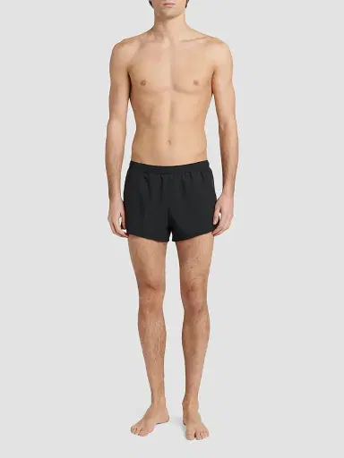 Tom Ford Men's Light Poplin Solid Swim Shorts | Thumbnail 2 Tom Ford Men's Light Poplin Solid Swim Shorts | Thumbnail 2