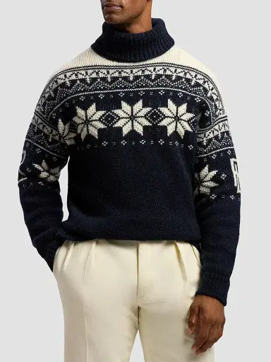Ralph Lauren Purple Label Men's Cashmere-Mohair Turtleneck Sweater | Thumbnail 4 Ralph Lauren Purple Label Men's Cashmere-Mohair Turtleneck Sweater | Thumbnail 4