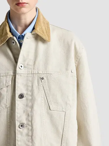 JW Anderson Women's Corduroy Collar Denim Jacket | Thumbnail 7 JW Anderson Women's Corduroy Collar Denim Jacket | Thumbnail 7