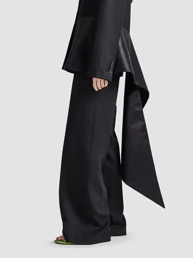 JW Anderson Women's Draped Asymmetric Wool Jacket | Thumbnail 4 JW Anderson Women's Draped Asymmetric Wool Jacket | Thumbnail 4
