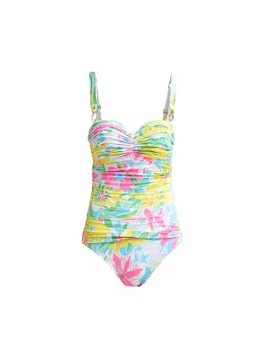 Lilly Pulitzer Women's Solaria Lovely Lilly Print One-Piece Swimsuit | Thumbnail 1 Lilly Pulitzer Women's Solaria Lovely Lilly Print One-Piece Swimsuit | Thumbnail 1