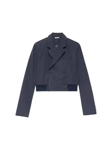 JW Anderson Women's Cotton Double-Breasted Crop Blazer | Thumbnail 1 JW Anderson Women's Cotton Double-Breasted Crop Blazer | Thumbnail 1