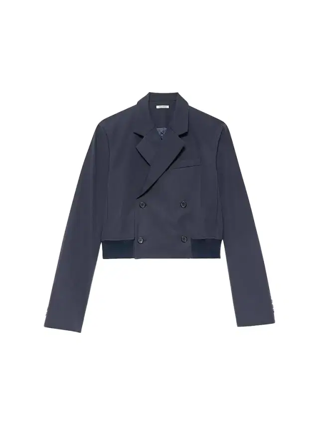 Women's Cotton Double-Breasted Crop Blazer Women's Cotton Double-Breasted Crop Blazer