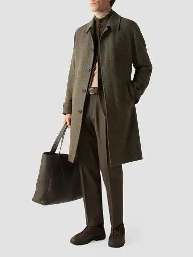 Zegna Men's Cotton and Wool Pants | Thumbnail 2 Zegna Men's Cotton and Wool Pants | Thumbnail 2