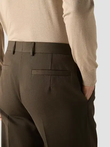 Zegna Men's Cotton and Wool Pants | Thumbnail 6 Zegna Men's Cotton and Wool Pants | Thumbnail 6