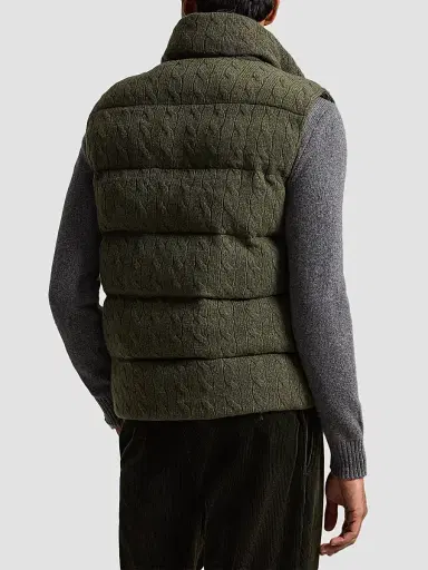 Polo Ralph Lauren Men's Wool-Cashmere Puffer Vest | Thumbnail 3 Polo Ralph Lauren Men's Wool-Cashmere Puffer Vest | Thumbnail 3