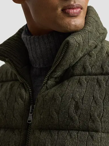 Polo Ralph Lauren Men's Wool-Cashmere Puffer Vest | Thumbnail 5 Polo Ralph Lauren Men's Wool-Cashmere Puffer Vest | Thumbnail 5
