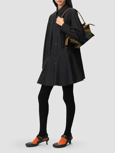 Loewe Women's Cotton Drop-Waist Midi-Shirtdress | Thumbnail 2 Loewe Women's Cotton Drop-Waist Midi-Shirtdress | Thumbnail 2