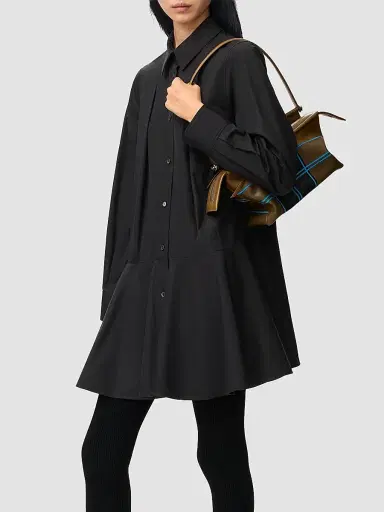 Loewe Women's Cotton Drop-Waist Midi-Shirtdress | Thumbnail 4 Loewe Women's Cotton Drop-Waist Midi-Shirtdress | Thumbnail 4