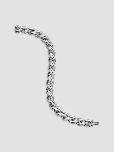 David Yurman Women's Sculpted Cable Chain Bracelet in Sterling Silver, 10MM | Thumbnail 3 David Yurman Women's Sculpted Cable Chain Bracelet in Sterling Silver, 10MM | Thumbnail 3