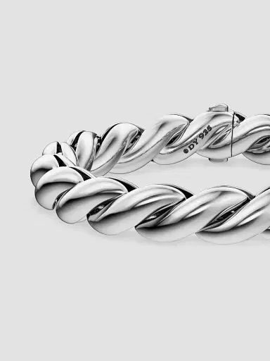 David Yurman Women's Sculpted Cable Chain Bracelet in Sterling Silver, 10MM | Thumbnail 4 David Yurman Women's Sculpted Cable Chain Bracelet in Sterling Silver, 10MM | Thumbnail 4