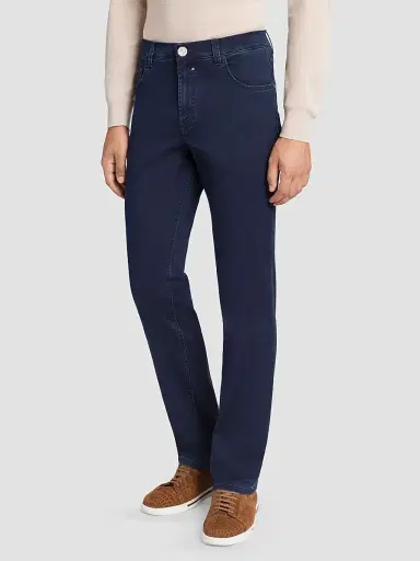 Stefano Ricci Men's Cotton Blend Tapered Jeans | Thumbnail 2 Stefano Ricci Men's Cotton Blend Tapered Jeans | Thumbnail 2