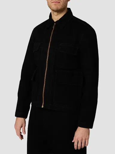 Paul Smith Men's Front-Zip Jean Jacket | Thumbnail 4 Paul Smith Men's Front-Zip Jean Jacket | Thumbnail 4